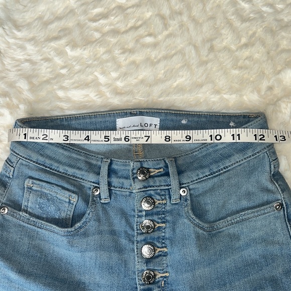 As New! Loft High Rise “THE CURVY KICK CROP” 25 Petite - Picture 6 of 10